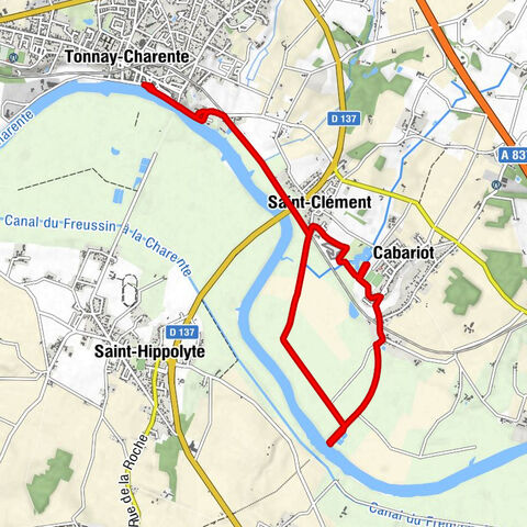 Tonnay-Charente - Au pont suspendu - Saint-Clément - La Vinçonnerie