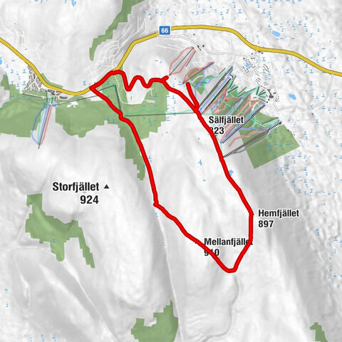 Malung-Sälens kommun - Sälfjället - Hemfjället - Mellanfjället