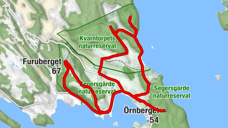 Segersgärde - Furuberget - Örnberget