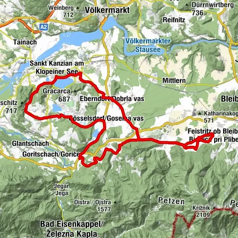 6-lake cycle tour in southern Carinthia