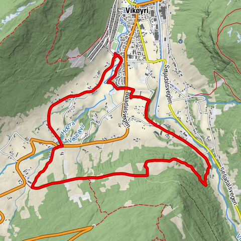 Vik - Hove - Tryti - Hopperstad stavkyrkje