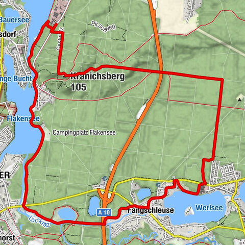 Woltersdorf - Hoher Zacken - Kranichsberg - Erkner