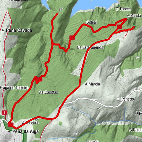 San Fiz de Monfero - Soleal - Miradoiro da Carboeira - Os Esterqueiros