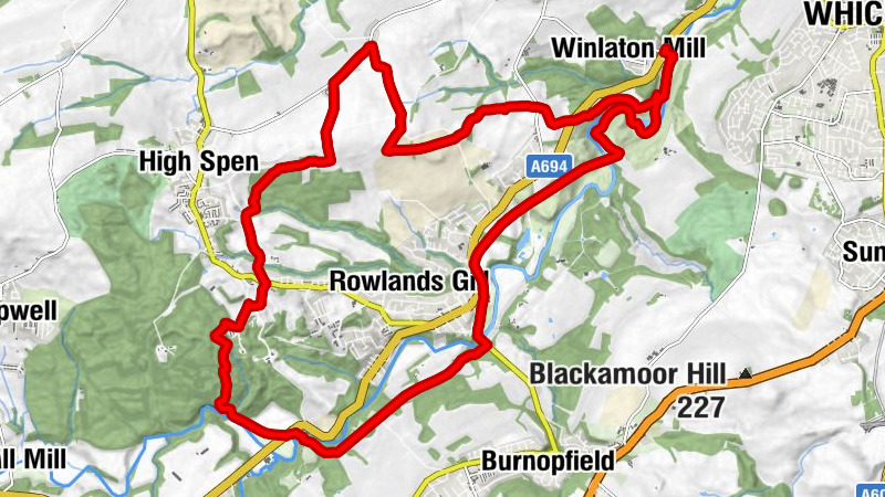 Winlaton Mill - Lintzford - Victoria Garesfield - Gateshead