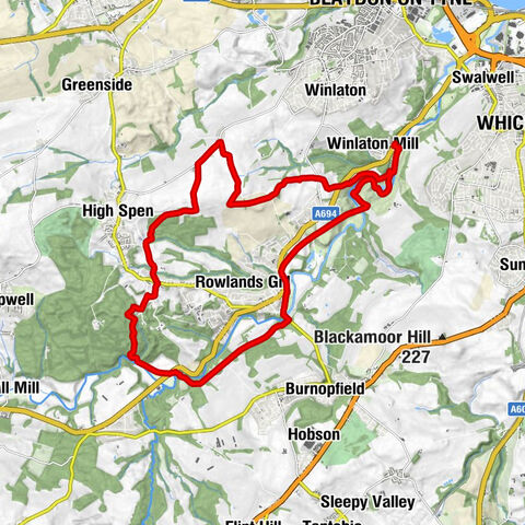 Winlaton Mill - Lintzford - Victoria Garesfield - Gateshead