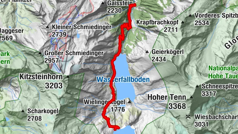 31 | Alpenhaus Kesselfall -  Mooserboden trail