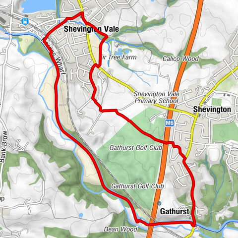 Shevington Vale - Gathurst - Wigan - Shevington