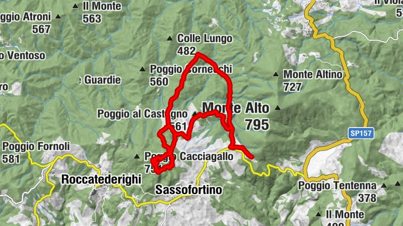 I Gessi - Poggio al Castagno - Sassoforte - Monte alle Legna