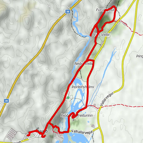 Hakið - Öxarárfoss - Þingvallakirkja - Bláskógabyggð