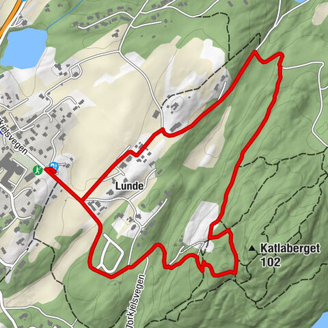 Bjørnafjorden - Katlaberget - Lunde