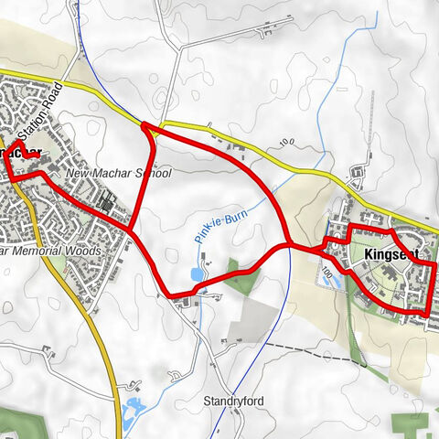 Newmachar - Newmachar Fish Bar - New Machar Parish Church - Kingseat