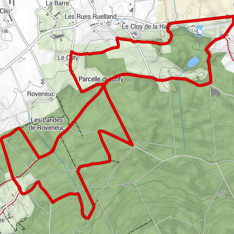 Concoret - Le Coty - Haligan du Bas - Paimpont