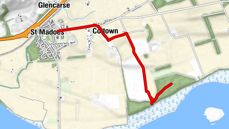 Glencarse - Hawkstane - Chapelhill - St Madoes