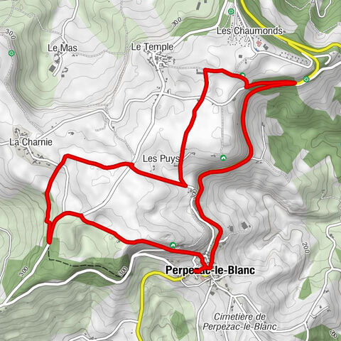 Perpezac-le-Blanc - Gouffre du Château de Perpezac - Le Cluzel - Les Puys