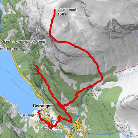 Geiranger - Gjørva - Vinje - Laushornet