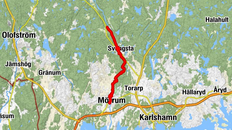 Mörrums kyrka - Mörrum - Kvarnen - Åkeholm