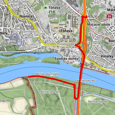 Bratislava - Karlova Ves - Staré Mesto - Petržalka