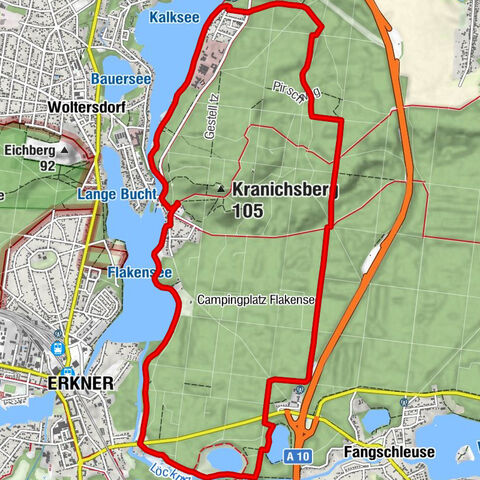 Erkner - Seebad Rüdersdorf - Rüdersdorf