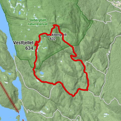 Holmestrand - Vestfjellet - Skibergfjell