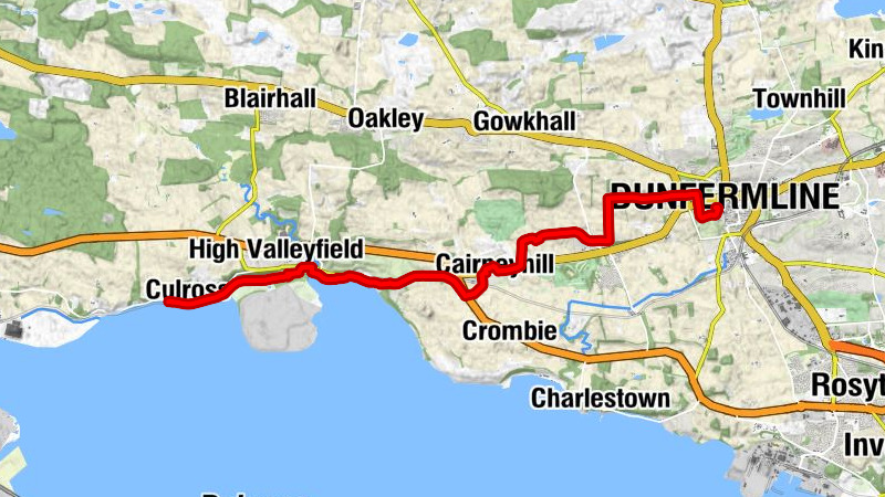 Culross - Low Valleyfield - High Valleyfield - Dunfermline