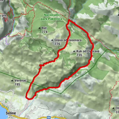 Seline - Pozdravača - Sv. Jakov - Jukići