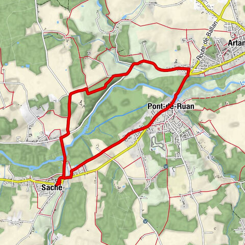 Saché - Les Barres - Pièce des Barres - Le Bourg