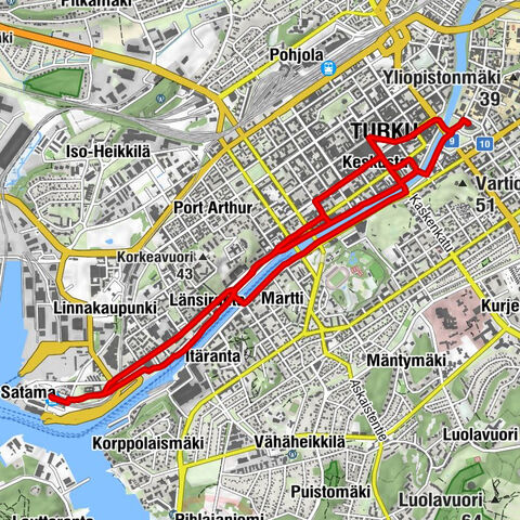 Turku satama - Turun linnan kirkko - Toivonseurakunta - Satama