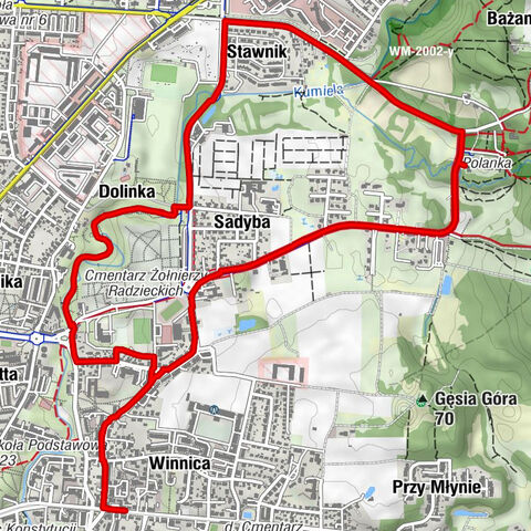 Winnica - Elbląg - Dolinka - Hotel Młyn