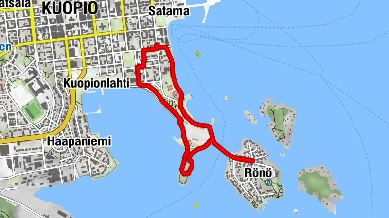 Satama - Kuopio - Pyhän Nikolaoksen katedraali - Väinölänniemi