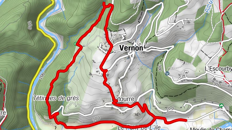 Vernon - L'Île - Grotte de Baumicou - Abris de Baumicou
