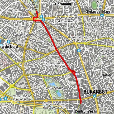 Sector 1 - Biserica Ortodoxă Sfântul Vasile cel Mare - Victoria - Biserica Ortodoxă "Sfântul Nicolae Tabacu" - Biserica Albă