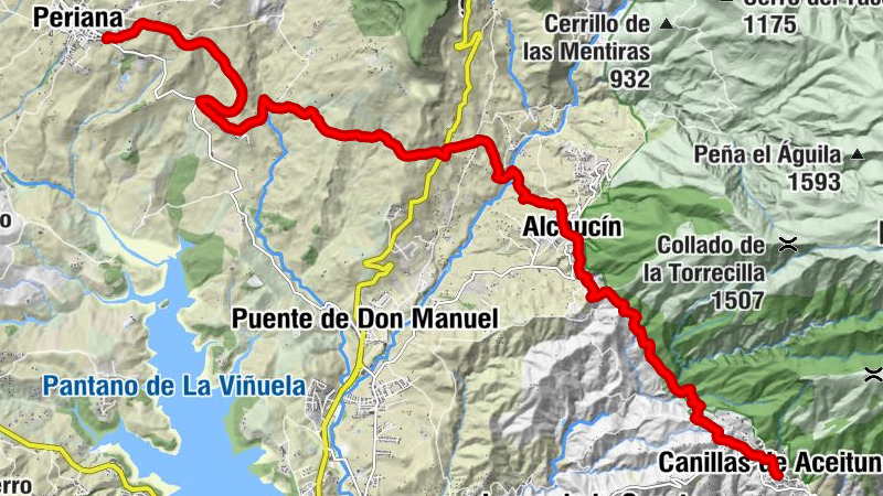 Canillas de Aceituno - Cueva de la Fájara - Mesón El Ciervo - Periana