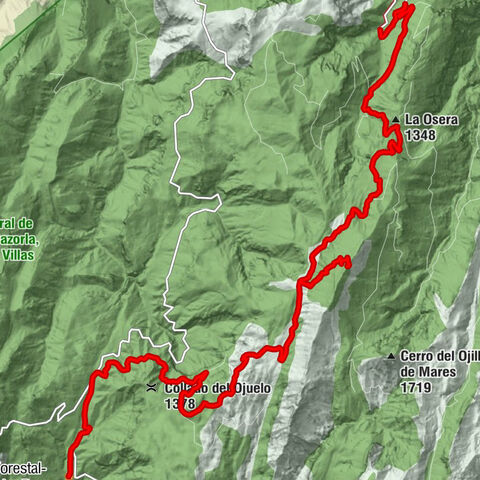 Villanueva del Arzobispo - La Osera - Caballo Torraso - Casa Forestal-Refugio La Parra