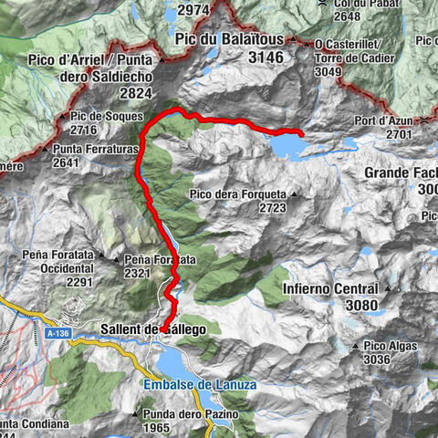 Sallent de Gállego - El Salto - Asador La Sarra - Refugio de Respomuso