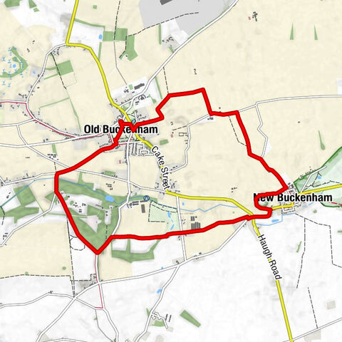 Old Buckenham - Dam Brigg - New Buckenham - All Saints