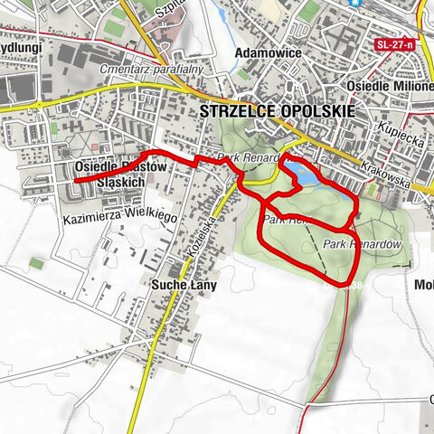 Osiedle Piastów Śląskich - Strzelce Opolskie - Bażantarnia
