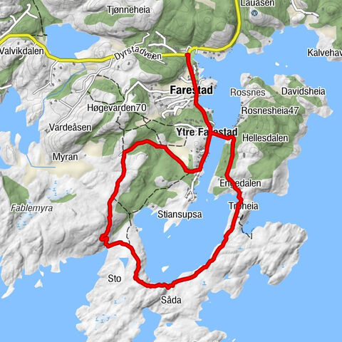 Lindesnes - Farestad - Trøheia - Ytre Farestad