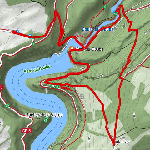 Les Brenets - Saut-du-Doubs - Vauladray - Villers-le-Lac