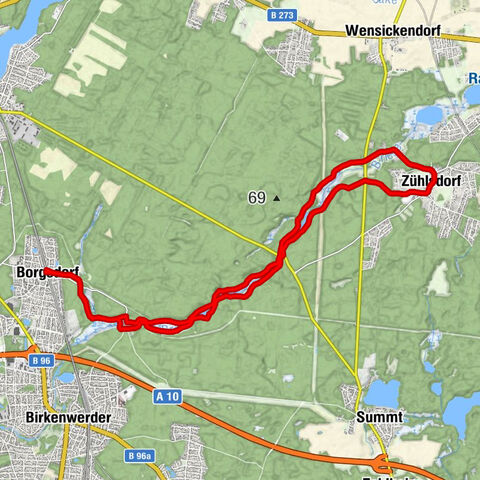 Borgsdorf - Briese - Zühlsdorfer Mühle - Gaststätte Heidekrug
