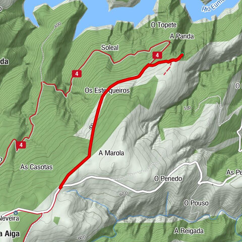 San Fiz de Monfero - Miradoiro da Carboeira - Os Esterqueiros