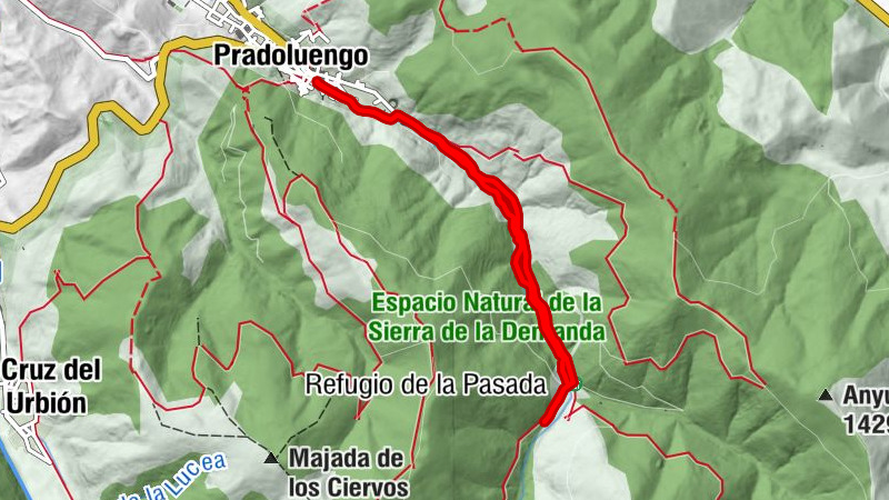 Pradoluengo - Las Barrancas - Refugio de la Pasada