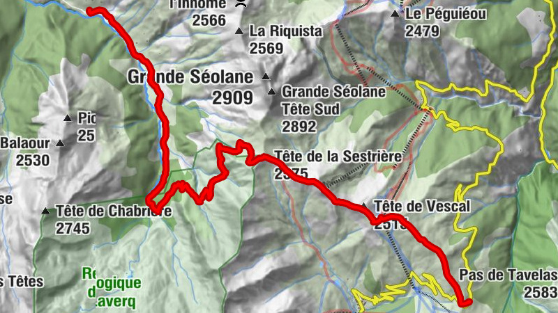 Gîte Refuge du Laverq - Tête de la Sestrière - Tête de Vescal - Refuge du Col d'Allos