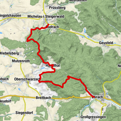 Ebrach - Gasthaus Stollburg - Stollberg - Sudrach