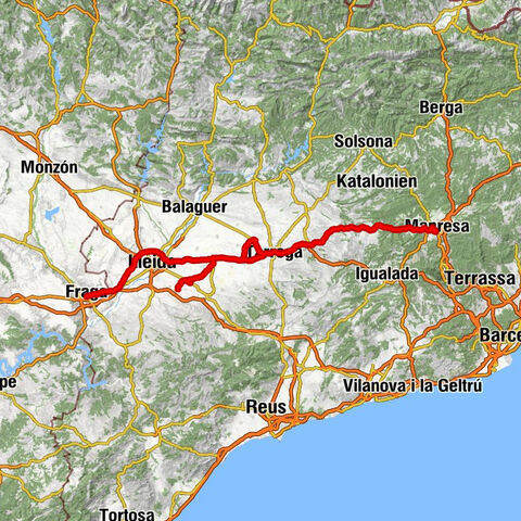 Fraga - Tossal de Miralles - el Calvari - km77