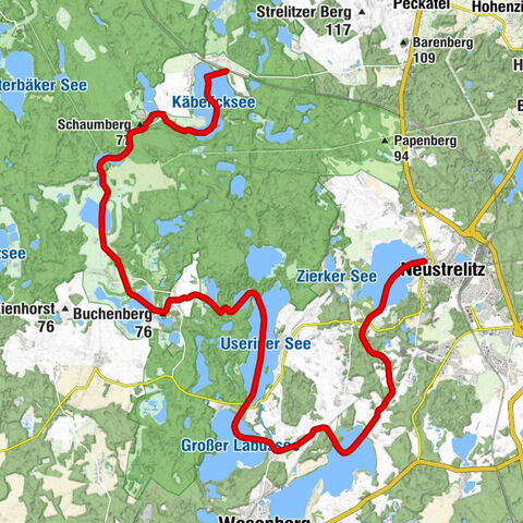 Roggentin - Buchenberg - Neustrelitz