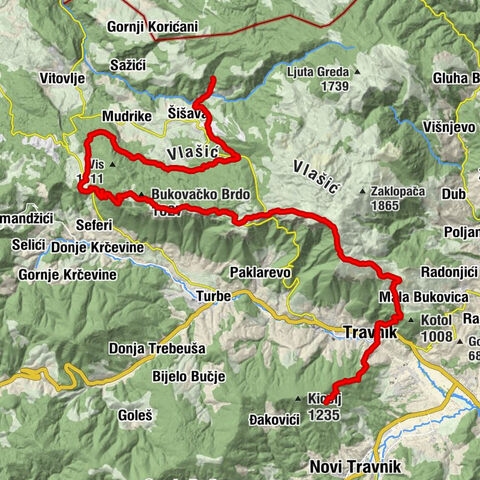 Mala Ravan - Planinarski dom "Jusuf Pečenković" - Planinarski dom Galica - Waterfall Ugrić