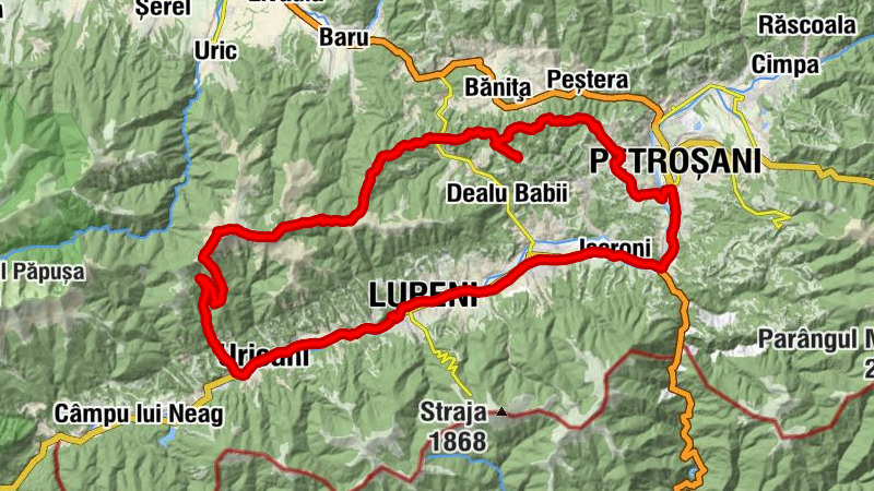Lupeni - Biserica Greco-Catolică Uricani (2010) - Curmătura Tulișa - Vârful Mic