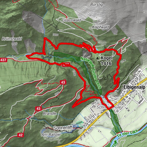 Elbigenalp - Geierwally-Rundwanderweg