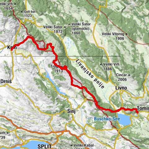 Knin - Troglav - Konj - Korita