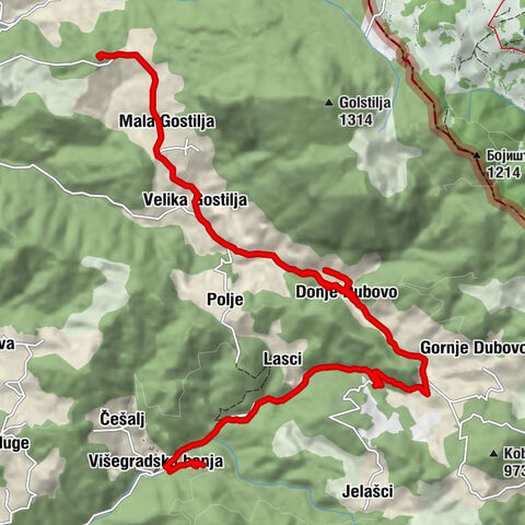 Вишеградска Бања - Višegradska banja - Lasci - Мала Гостиља